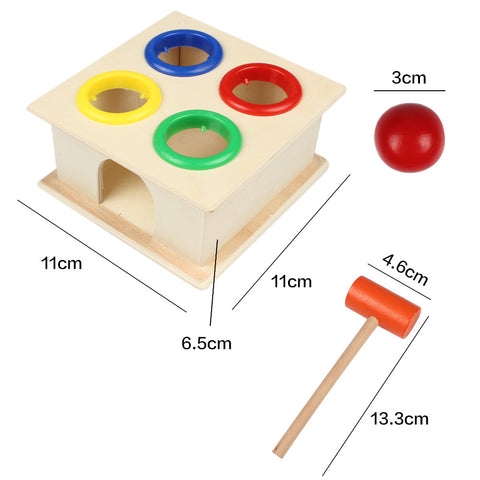 Wooden Hammer Ball Box Early Learning Toys