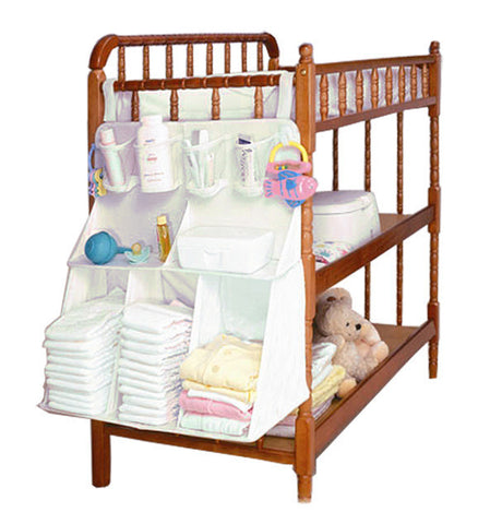 Hanging Bedside Diaper Storage Bag Baby Crib Nursing Bottle Toy Closet Accessories