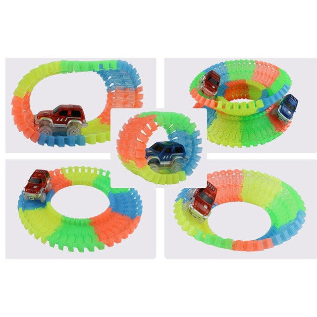 Glowing Racing Set for Kids