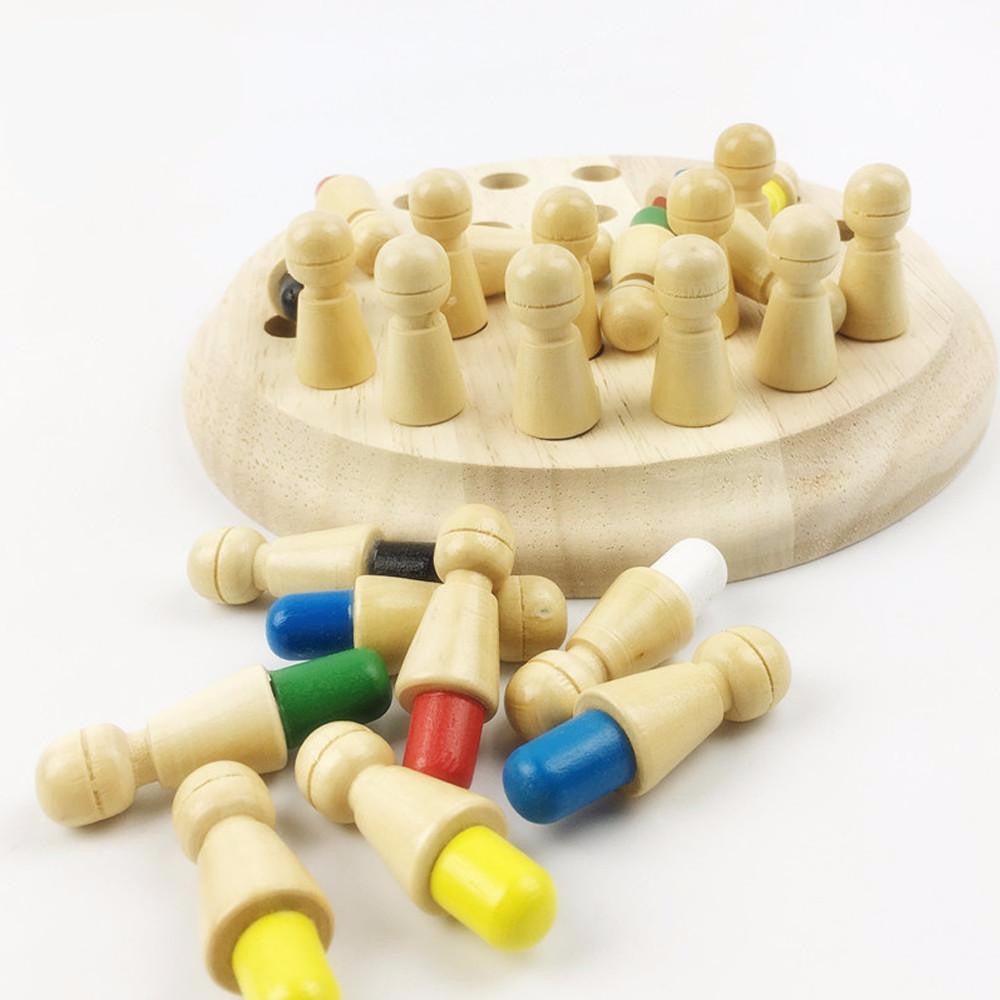 Wooden Memory Chess - Montessori - Waldorf