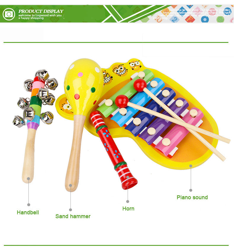 Musical Instruments Colorful Music Education Wooden